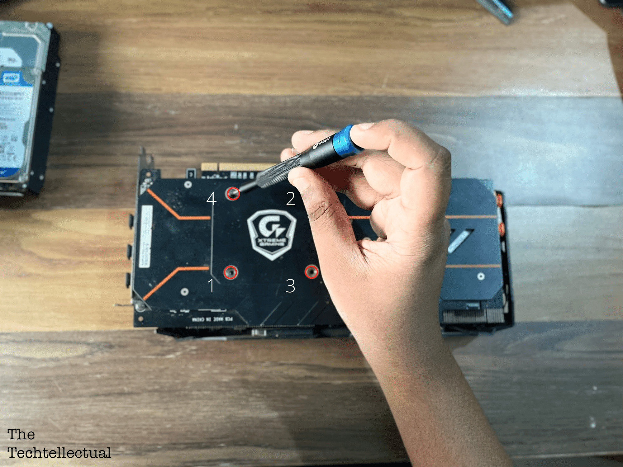 unscrew the heatsink