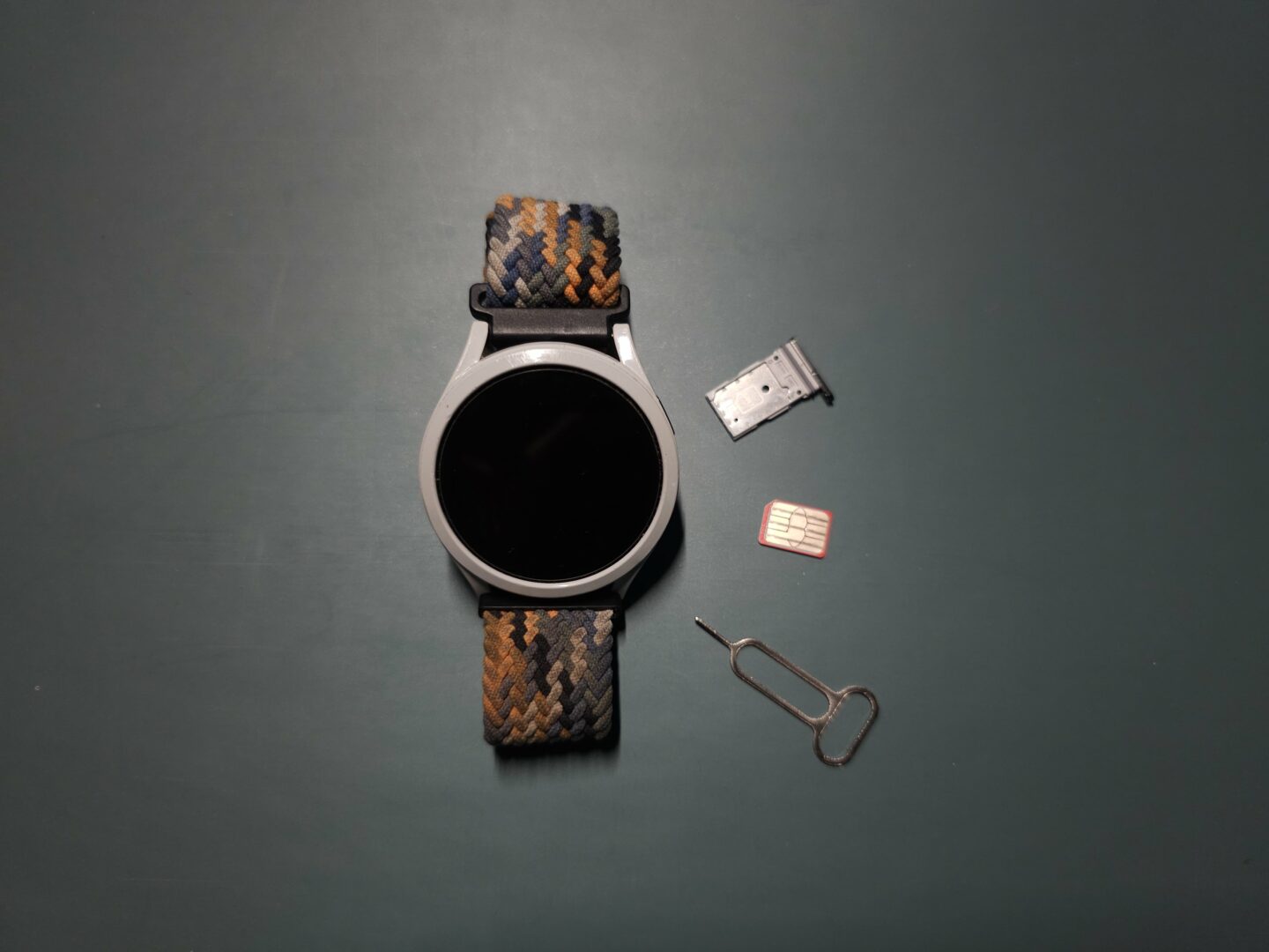 Where is the SIM Card slot in the Samsung Galaxy Watch