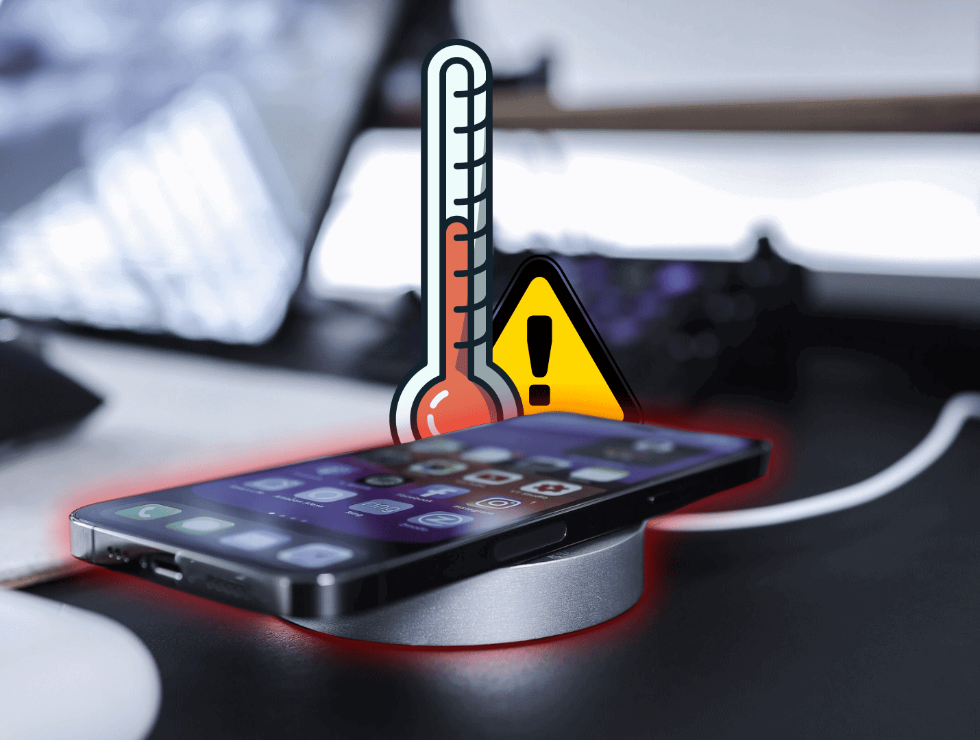 iphone gets hot wireless or magsafe charging